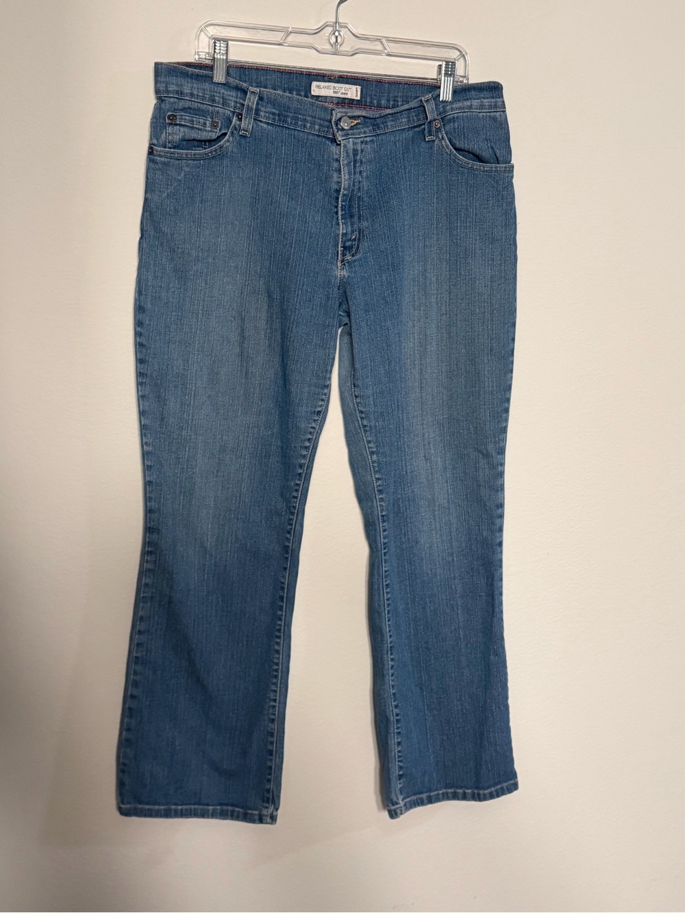 Levi’s 550 Relaxed Boot Cut Jeans Women’s Size 14 Medium W33 L30 Blue Denim Mid